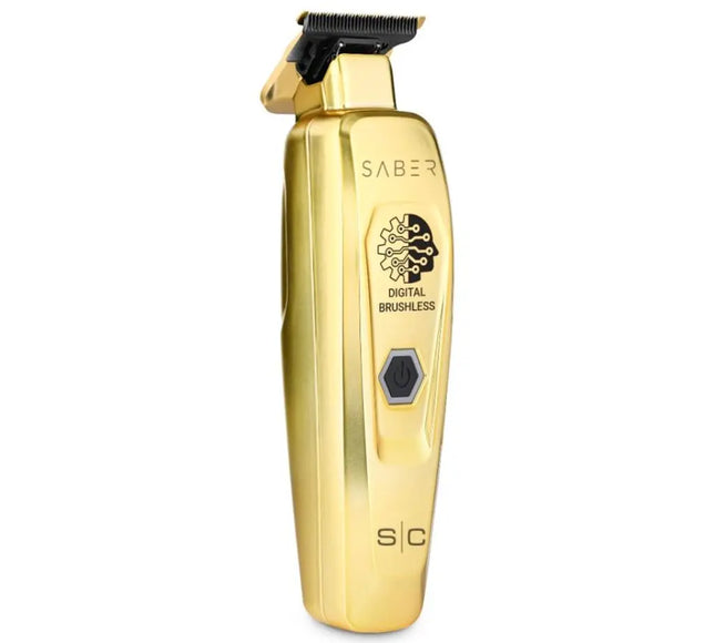 Saber - Professional Full Metal Body Digital Brushless Motor Cordless Hair Trimmer - BUYBARBER.COM