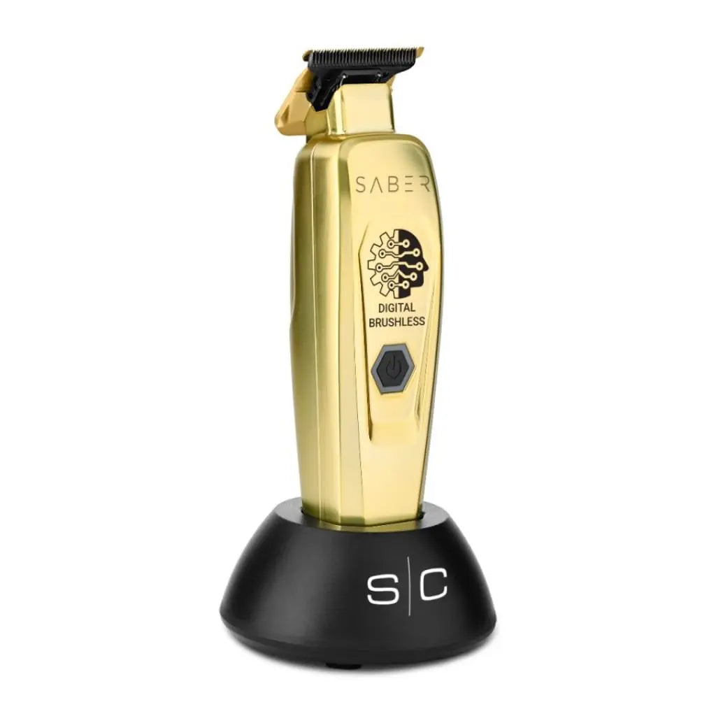 Saber - Professional Full Metal Body Digital Brushless Motor Cordless Hair Trimmer - BUYBARBER.COM