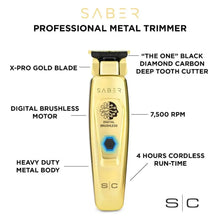 Saber - Professional Full Metal Body Digital Brushless Motor Cordless Hair Trimmer - BUYBARBER.COM