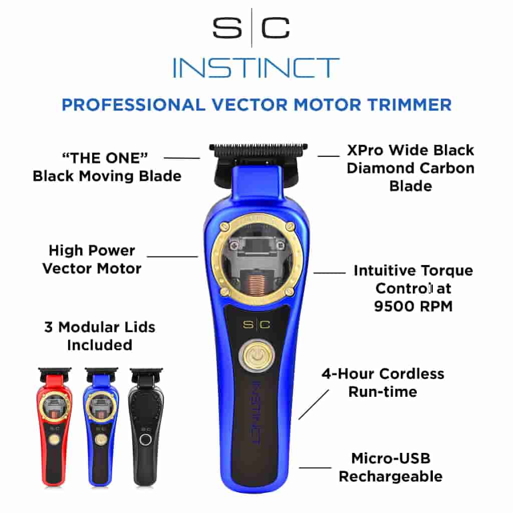 Instinct Professional Vector Motor Cordless Hair Trimmer - BUYBARBER.COM