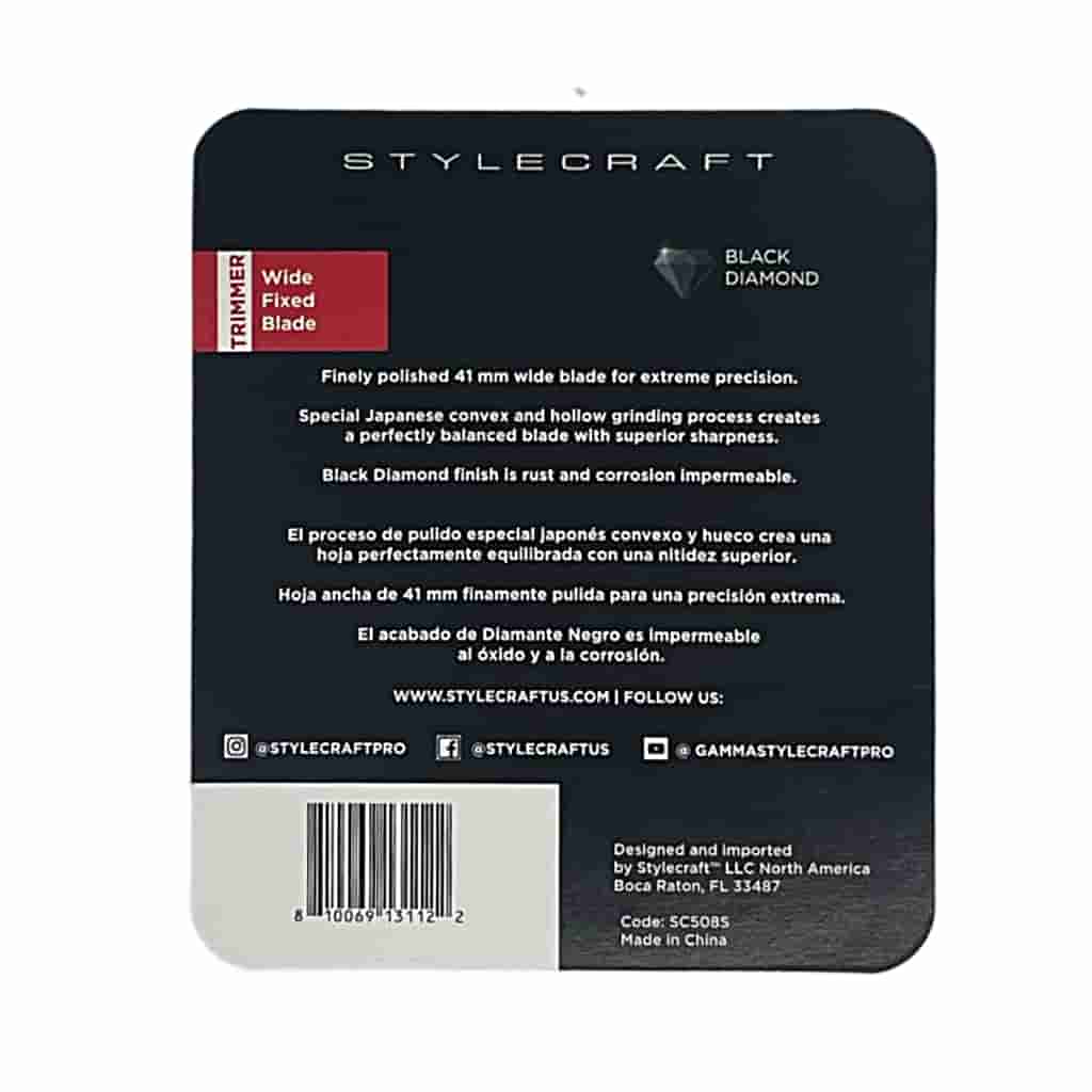 Replacement Fixed Blade Black Diamond Carbon DLC X-PRO Wide Hair Trimer Blade - BUYBARBER.COM