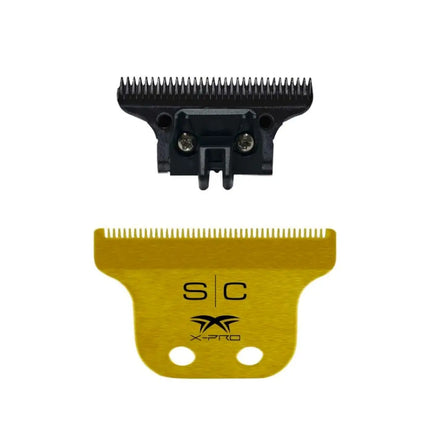 Classic Gold X-Pro Fixed Trimmer Blade w/ DLC Deep Tooth Cutter Shop BuyBarber