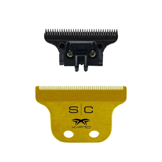 Classic Gold X-Pro Fixed Trimmer Blade w/ DLC Deep Tooth Cutter Shop BuyBarber
