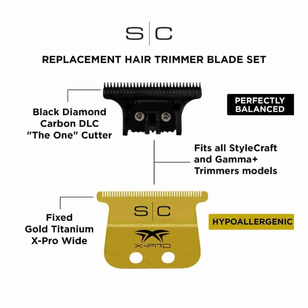 Stylecraft X-Pro Wide Trimmer Blade - The One Cutter - Set - BUYBARBER.COM