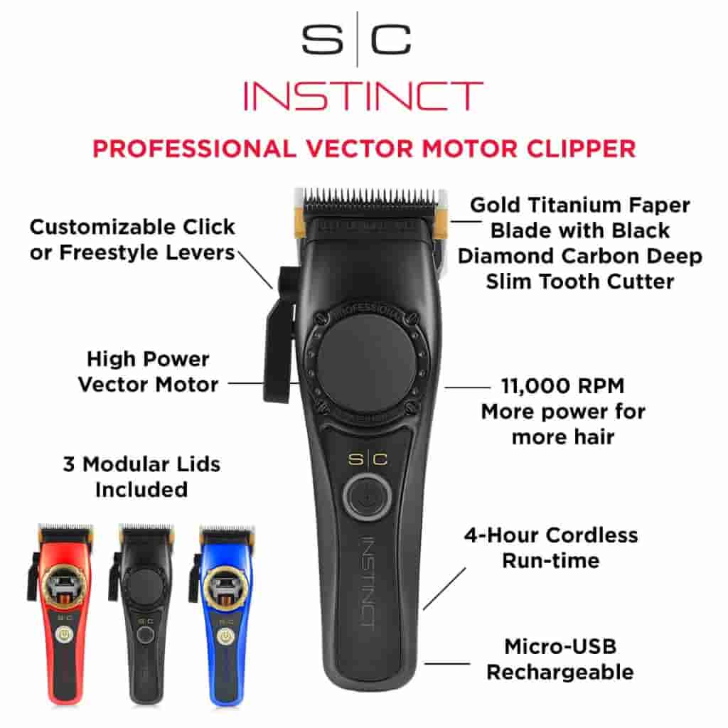 Instinct Clipper - Professional Cordless Hair Clipper with Intuitive Torque Control- Lowest Price on Cart - BUYBARBER.COM