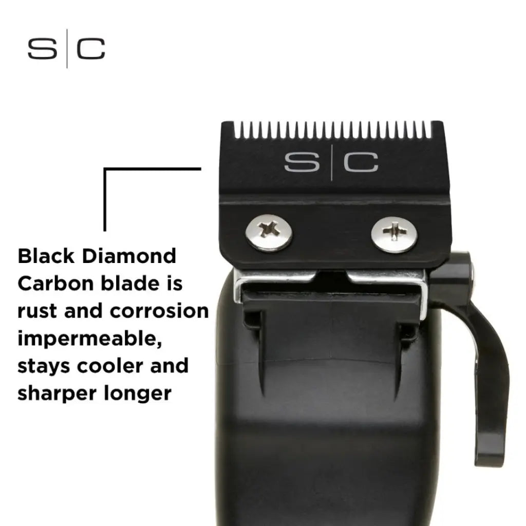 Gamma+ Stylecraft Fixed Black Diamond Fade Clipper Blade - BUYBARBER.COM