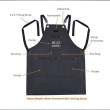 Heavy Weight Waterproof Professional Barber/Salon Apron Cross-Back Strap - BUYBARBER.COM