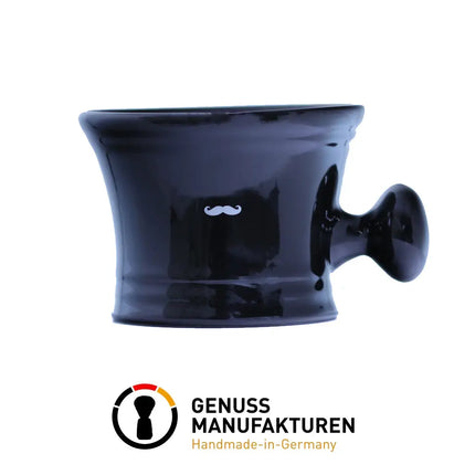 Shaving Mug -  Porcelain Black - BUYBARBER.COM