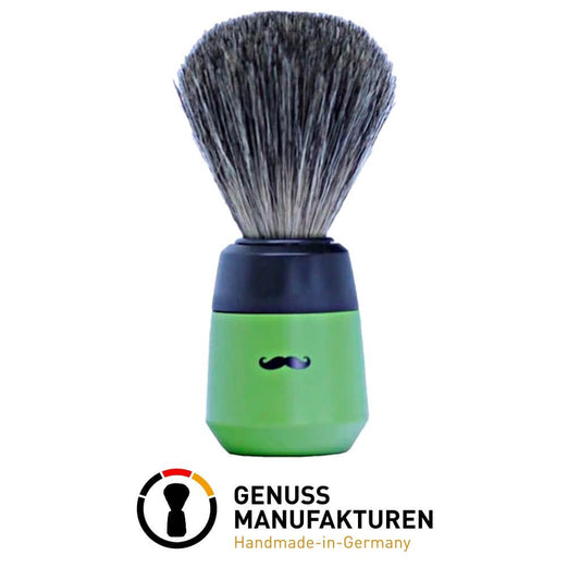 Art Collection Shaving Brush- Pure Badger-Olive- 21mm - BUYBARBER.COM