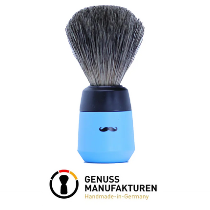 Art Collection Shaving Brush- Pure Badger-Blue BUYBARBER.COM