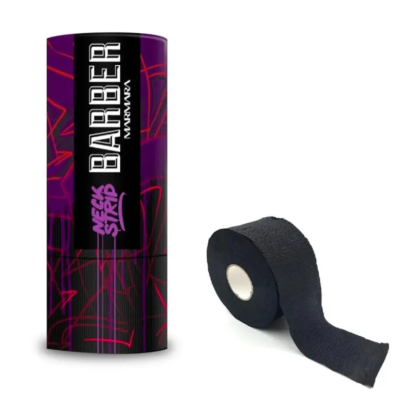 Marmara Barber 500-Count Disposable Stretchable Neck Strip-BLACK - BUYBARBER.COM