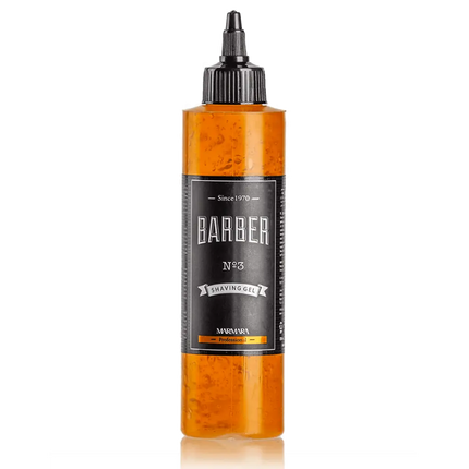 Marmara Barber Shaving Gel No3 (Orange) - 250ml 8.45oz - BUYBARBER.COM