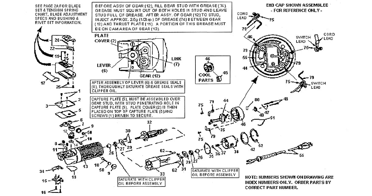 Oster 76 Replacement Parts - BUYBARBER.COM