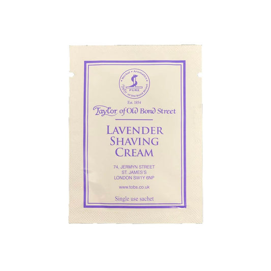 Lavender Shaving Cream Sachet 5ml/.17fl oz - BUYBARBER.COM