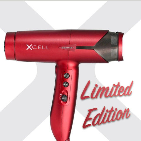 new gamma XCELL intelligent AI dryer limited edition red  best dryer for this 2022 on sale at buybarber.com and wholesale