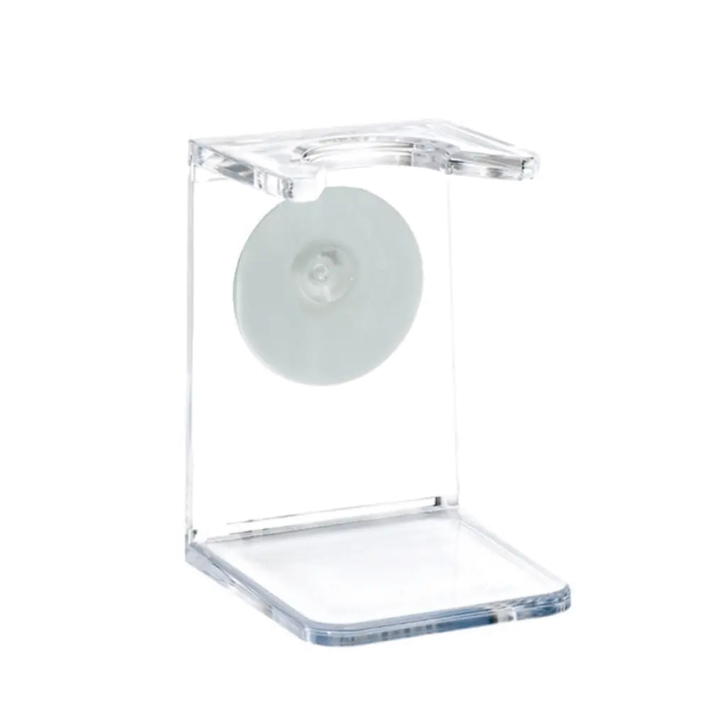 HJM Stand For Shaving Brush Clear - BUYBARBER.COM