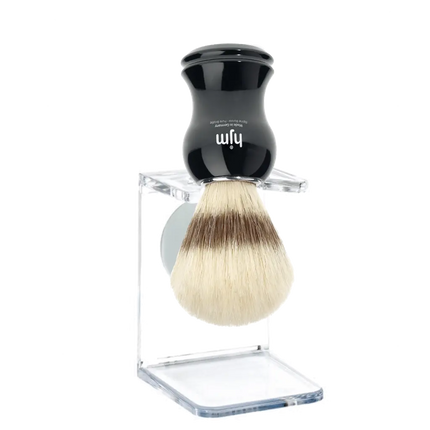 HJM Stand For Shaving Brush Clear - BUYBARBER.COM