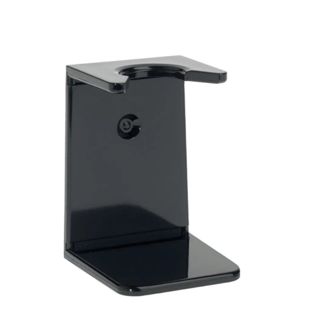 HJM Stand For Shaving Brush Black - BUYBARBER.COM