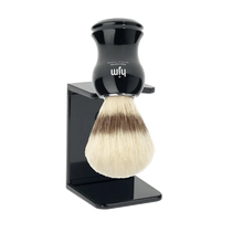 HJM Stand For Shaving Brush Black - BUYBARBER.COM